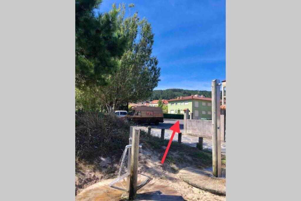 Junto Camino De Santiago,1ª Linea De Playa Apartment Финистере Екстериор снимка