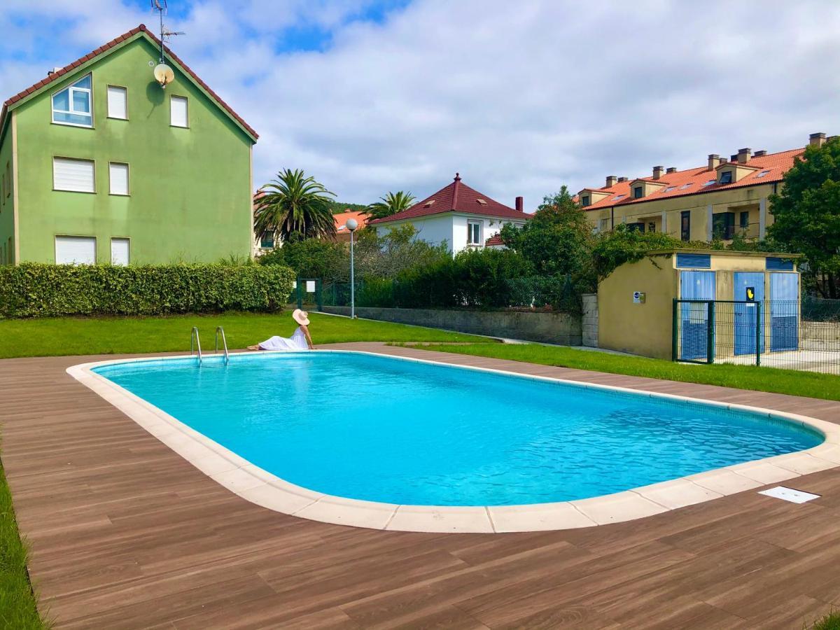 Junto Camino De Santiago,1ª Linea De Playa Apartment Финистере Екстериор снимка